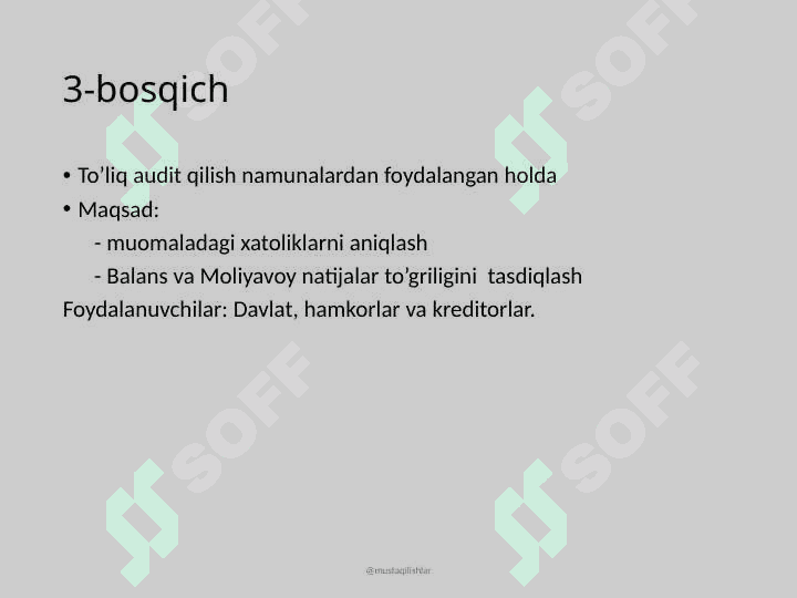Tijorat banklarini audit qilishning turlari 8