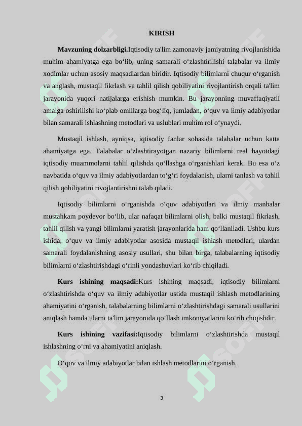 IQTISODIY BILIMLARNI O‘ZLASHTIRISHDA O‘QUV VA ILMIY ADABIYOTLAR USTIDA MUSTAQIL ISHLASH METODLARI 3