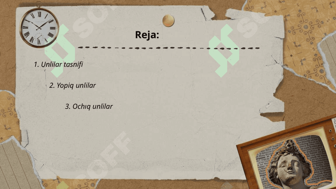 Hozirgi o'zbek tilida unlilar 2