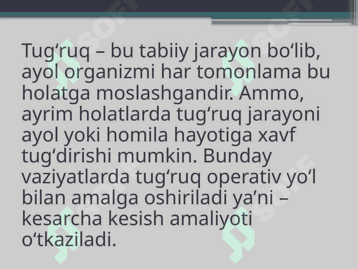 Kesarcha kesish 2