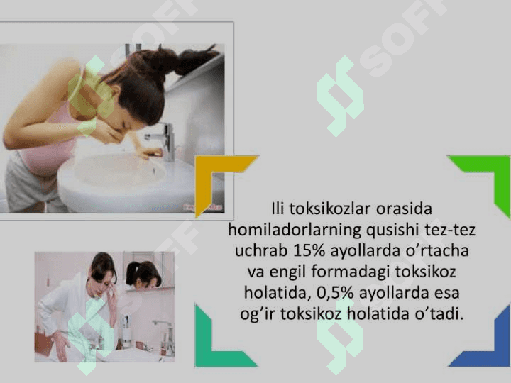Homiladorlik ilk toksikozlari. Homiladorlikda gipertenziv sindrom. 5