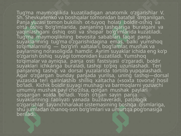 TUG’MA MAYMOQLIK 4