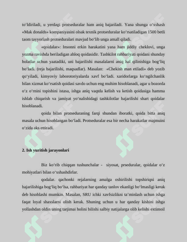 Strategik rejani amalga oshirish va nazorat qilish mavzusida tayyorlangan mustaqil ish 4