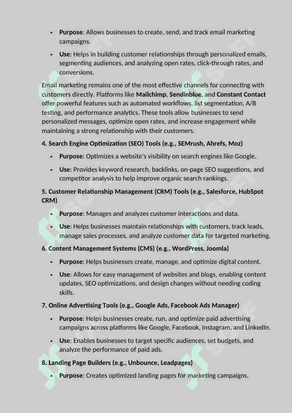 Marketing tools. 2