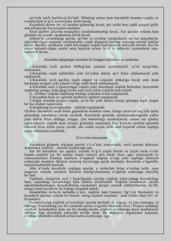 Kurash texnikasi va taktikasi 3