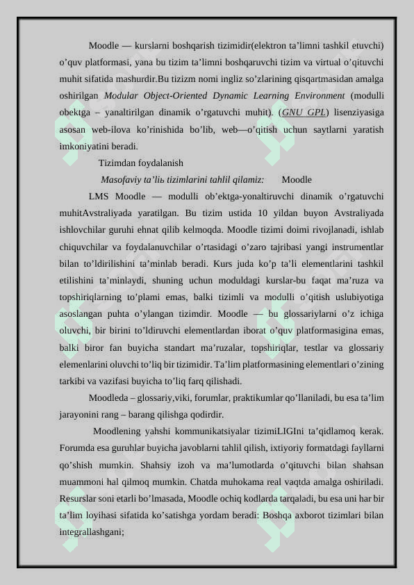LMS MOODLE yaratilgan foydalanuvchilarni biriktirish va ular bilan ishlash 2