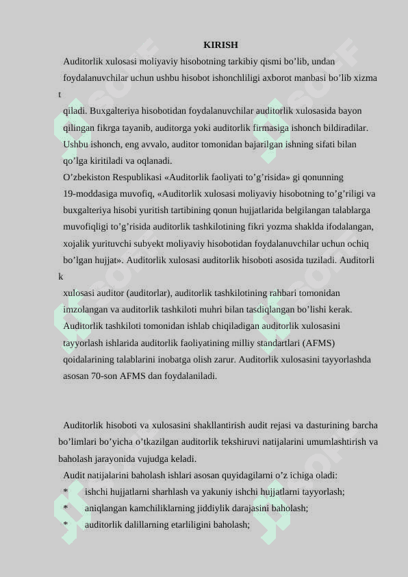 MOLIYAVIY HISOBOT TUZILGANDAN KEYINGI XODISALAR VA ULARNING AUDITORLIK HULOSASIGA TA’SIRI 3