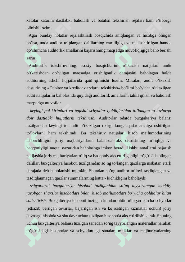 MOLIYAVIY HISOBOT TUZILGANDAN KEYINGI XODISALAR VA ULARNING AUDITORLIK HULOSASIGA TA’SIRI 5