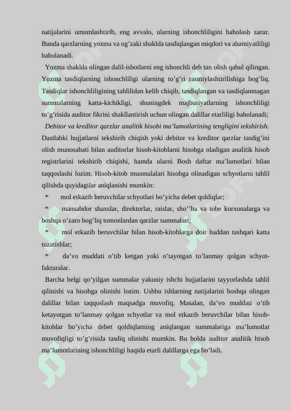 MOLIYAVIY HISOBOT TUZILGANDAN KEYINGI XODISALAR VA ULARNING AUDITORLIK HULOSASIGA TA’SIRI 7