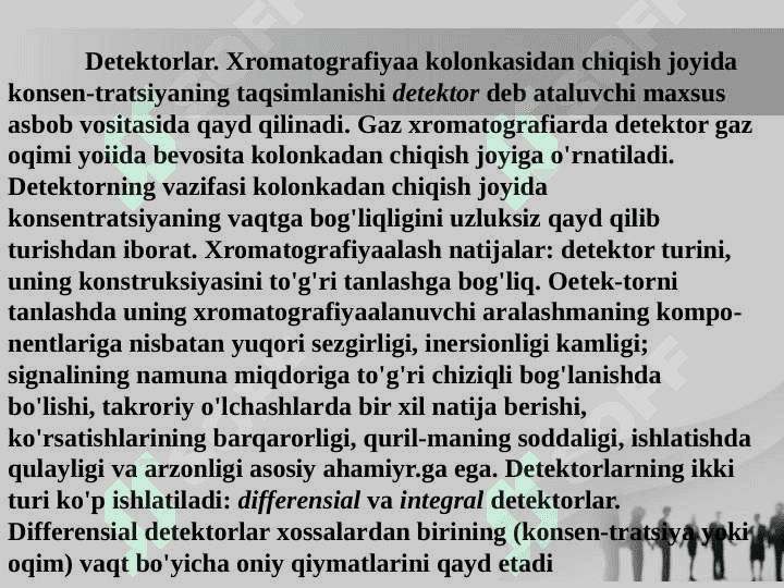 Gaz – suyuqlik xromatografiyasi 4