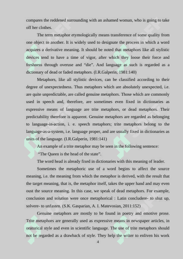 DISCUSS THE RELATIONSHIP BETWEEN METAPHORS AND SIMILES 4