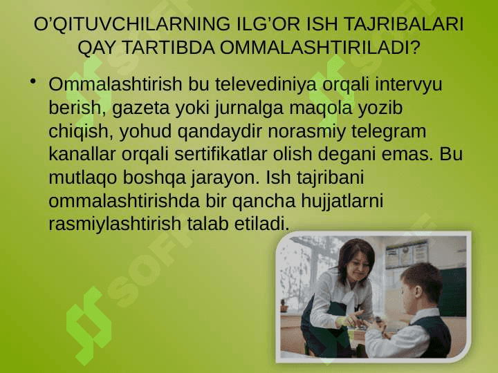 Matematikadan ilg'or o'qituvchilar ishlarini ommalashtirish metodikasi (1-4-sinf) 4