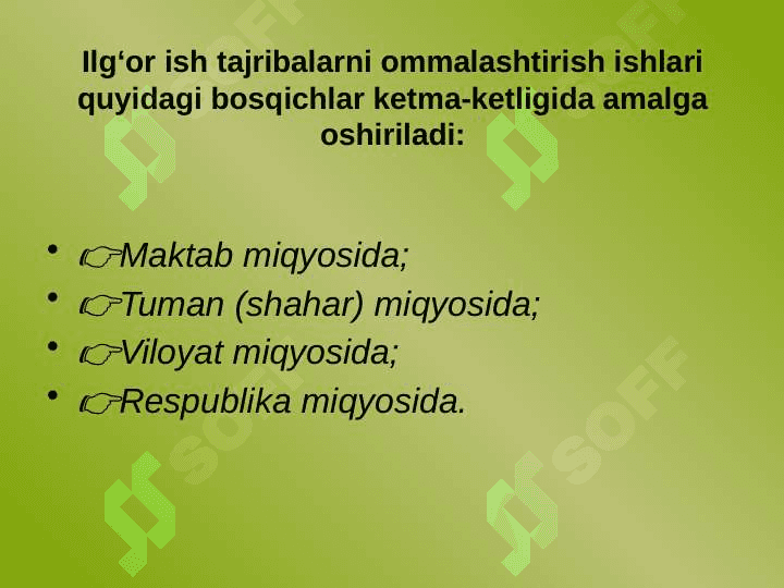 Matematikadan ilg'or o'qituvchilar ishlarini ommalashtirish metodikasi (1-4-sinf) 5