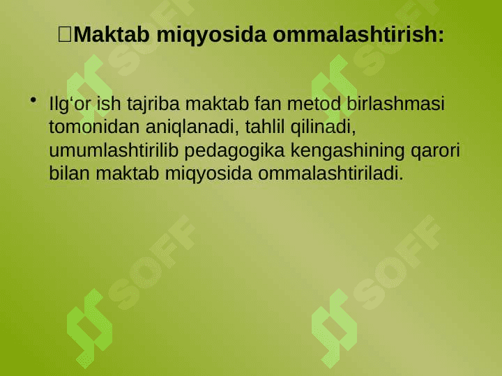 Matematikadan ilg'or o'qituvchilar ishlarini ommalashtirish metodikasi (1-4-sinf) 6