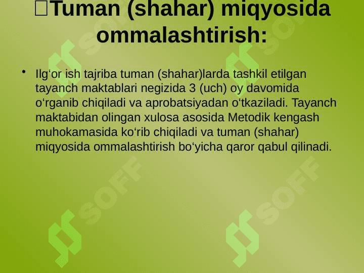 Matematikadan ilg'or o'qituvchilar ishlarini ommalashtirish metodikasi (1-4-sinf) 8