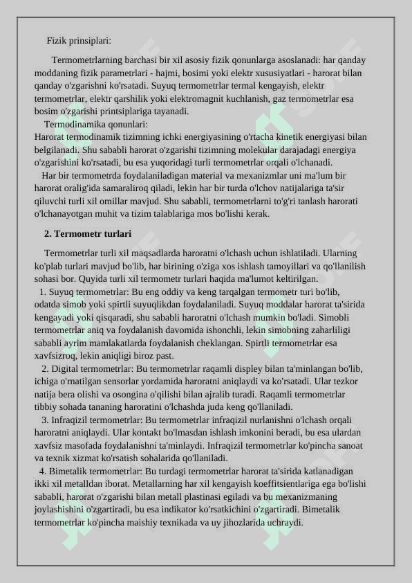 MEXANIK TERMOMETRLAR 3