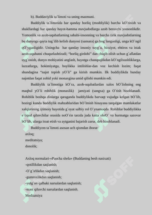 Buddaviylik dinining paydo bo‘lish tarixi, asosiy ta’limotlari, oqimlari va manbalari 6