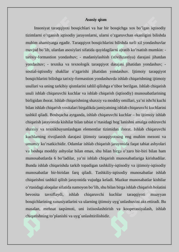 Mulkchilik munosabatlarining iqtisodiy mazmuni va iqtisodiyotni isloh qilishda mulkchilikning o'rni va roli 3