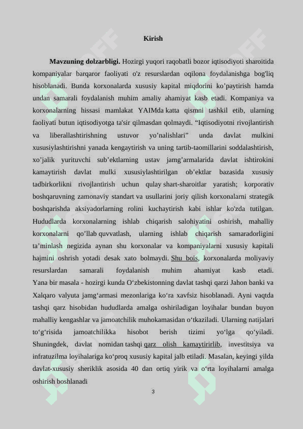 Xususiy kapital tushunchasi. 3