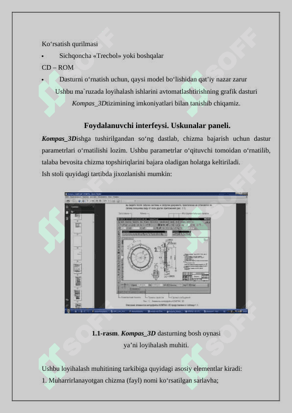 Kompas 3D tizimida proyeksiyalar bilan ishlash 4