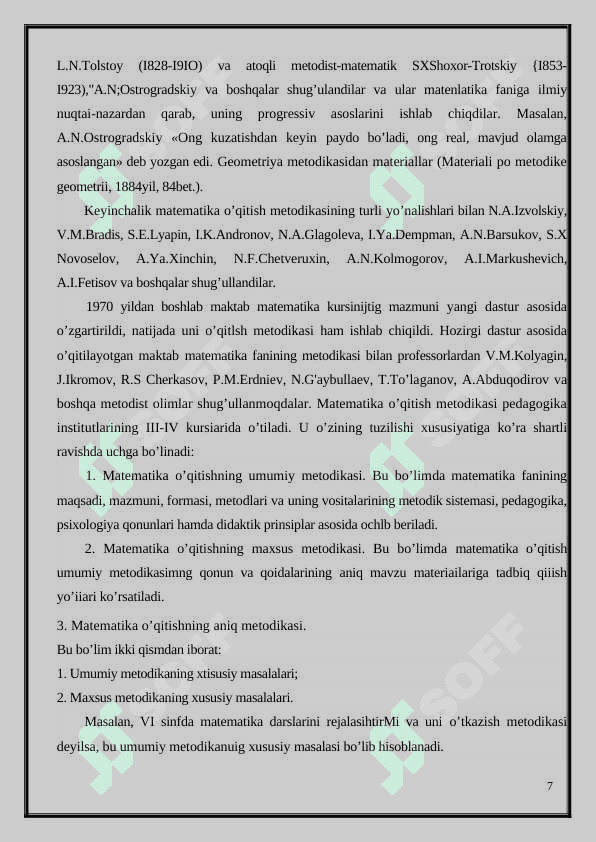 Umumta’lim maktablarida matematik mantiq elementlari mavzusini o’rgatish 7