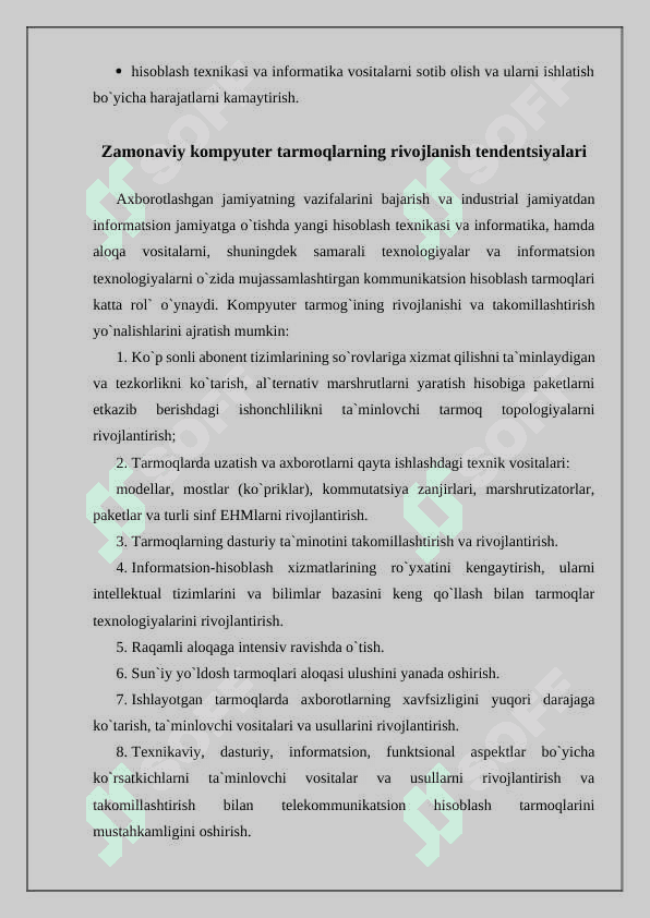 Kompyuter tarmoqlari haqida umumiy tushuncha. 3