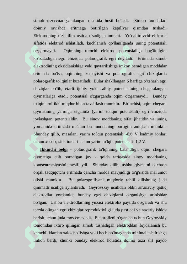 AMALGAMALI VOLTAMPEROMETRIYA 8