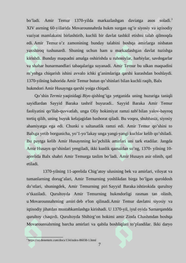Amir Temur davlat boshqaruv tizimi 7