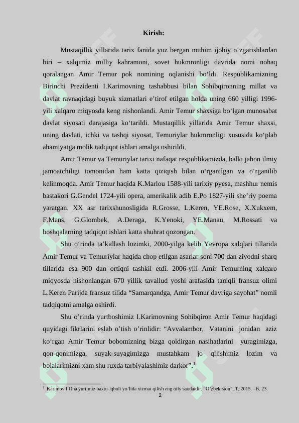 Amir Temur markazlashgan davlatini tashkil topishi 2