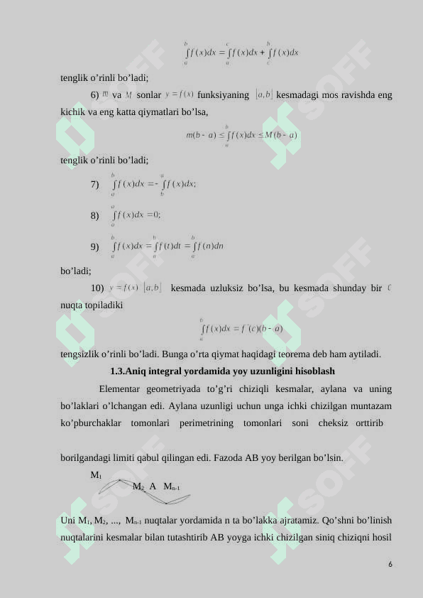 Aniq integralning fizik va mexanik tadbiqlari 6
