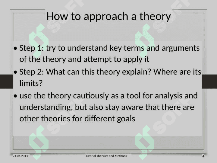 Theories ,Methods   and Techniques 6