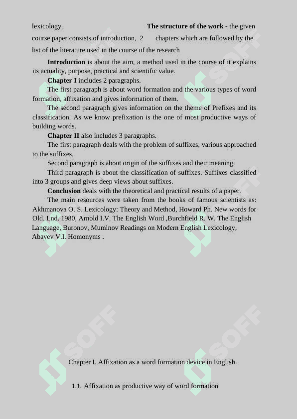 THE DEFINITION OF SUFFIXES 3
