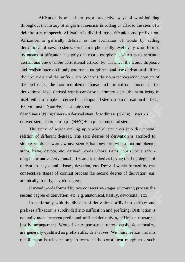 THE DEFINITION OF SUFFIXES 4