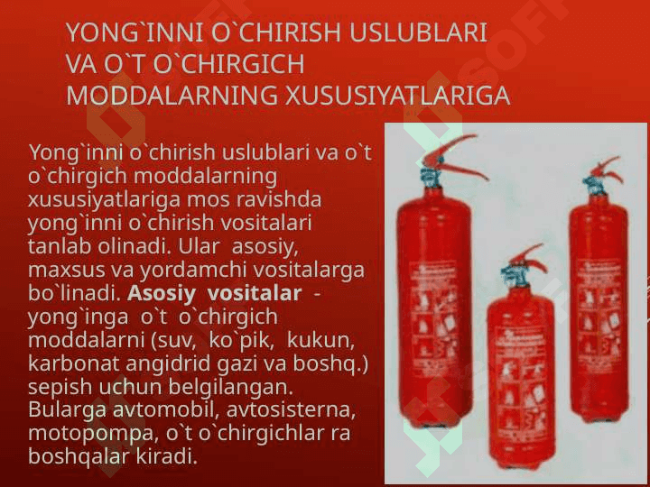 Yong’indan himoyalanishning zamonaviy texnik vositalari 3
