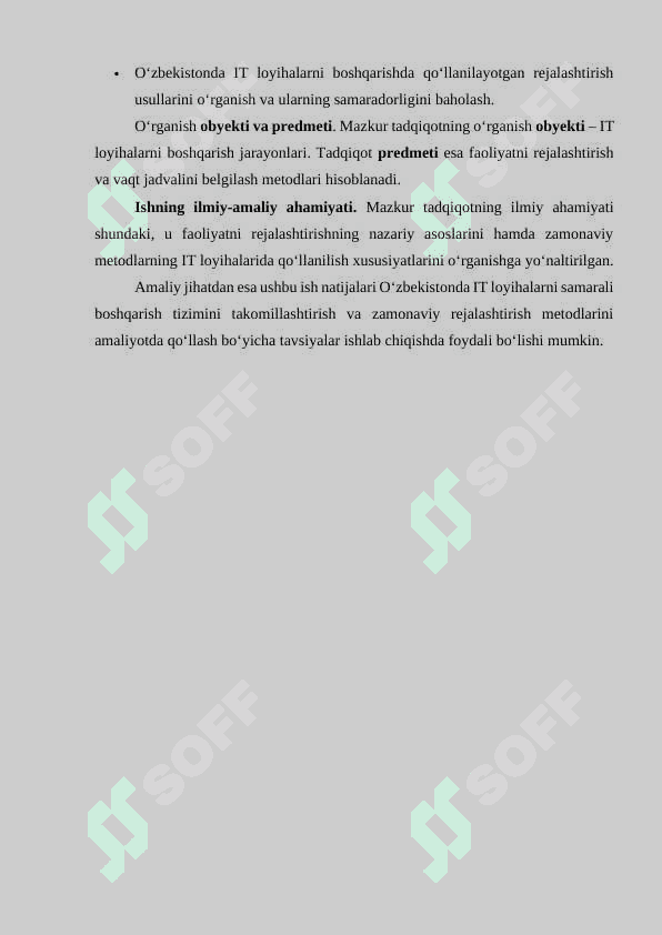 FAOLIYATNI REJALASHTIRISH VA VAQT JADVALINI BELGILASH 4