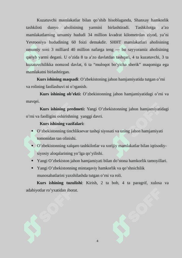 O’zbekistoning jahon hamjamiyatida tutgan o’rni va rolining faollashuvi (2017-2022) 4