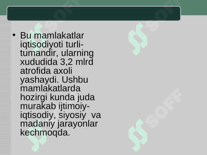 Jahon xo`jalik tizimiga integratsiyalashuv jarayonlari 4
