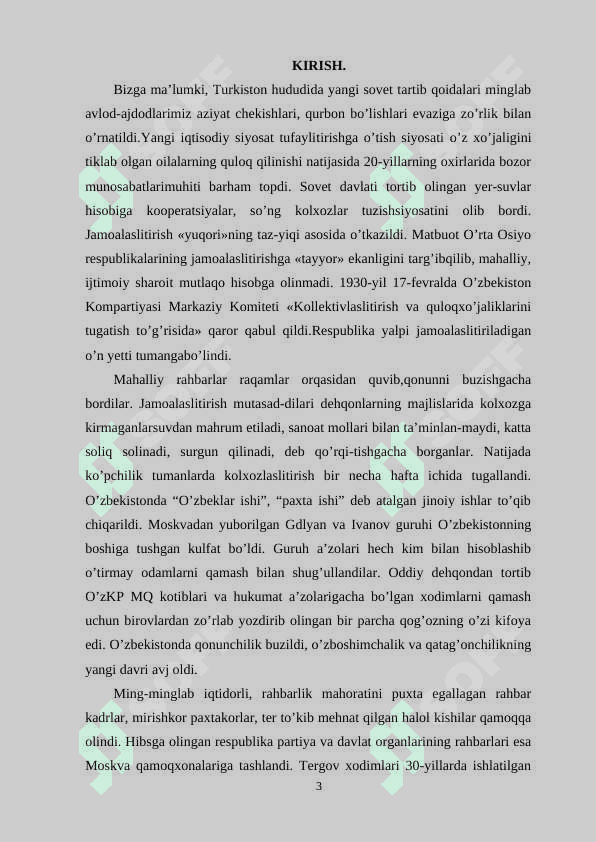 Sovet hokimiyatining O’zbekistonda 20 asrning 80- yillaridagi qatag’onlik siyosati 3