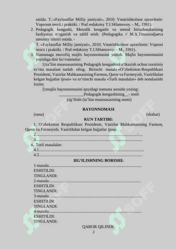 Pedagogika Seminar ishlanma 2