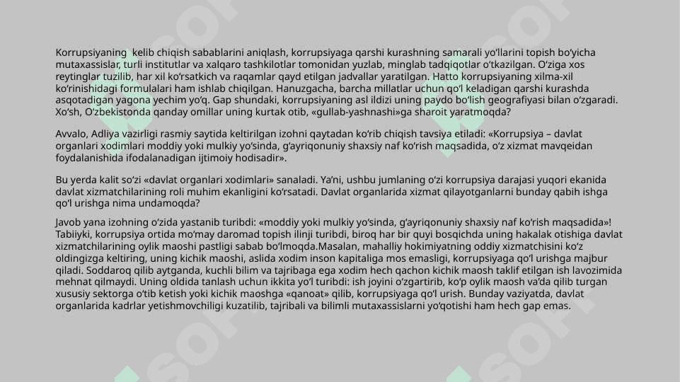 Oʻzbekistonda korrupsiyaga qarshi kurash mexanizmlari 8