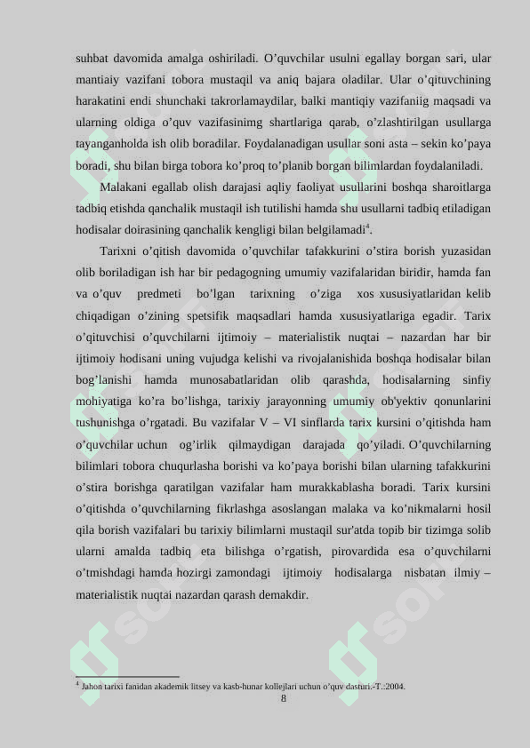 Maktabda tarix o'qitishning tarbiyaviy ahamiyati 8