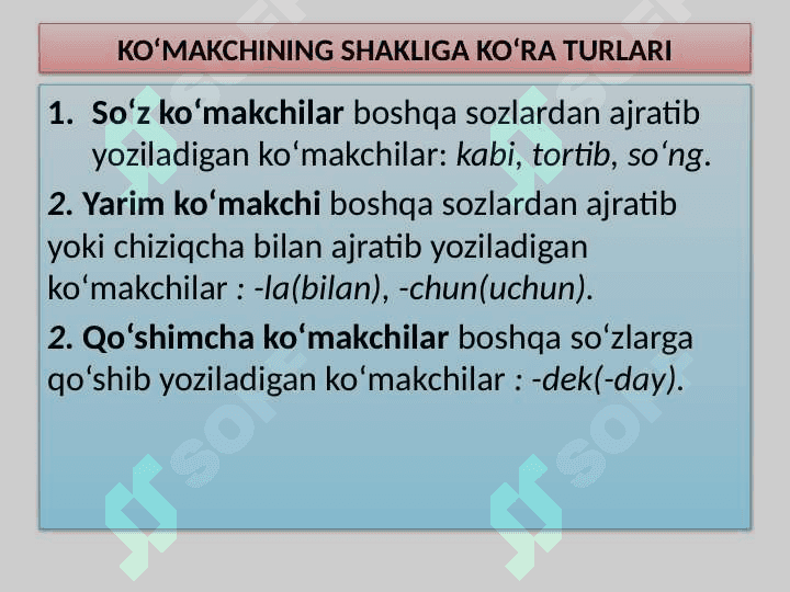 YORDAMCHI SO‘ZLAR 6