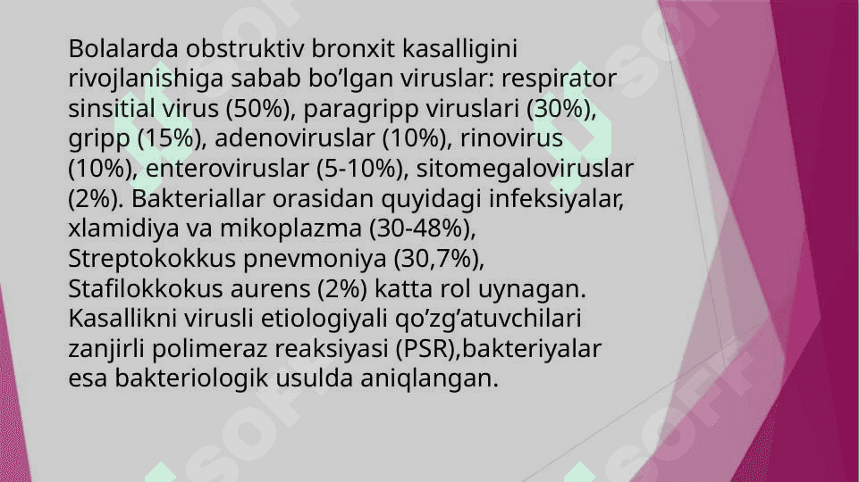 OBSTRUKTIV BRONXIT,BRONXIOLIT KASALLIGI 4