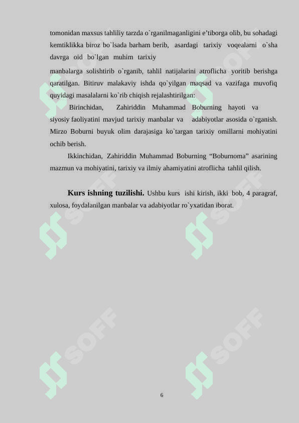 ZAHIRIDDIN MUHAMMAD BOBURNING HAYOTI VA SIYOSIY-ILMIY FAOLIYATI 6