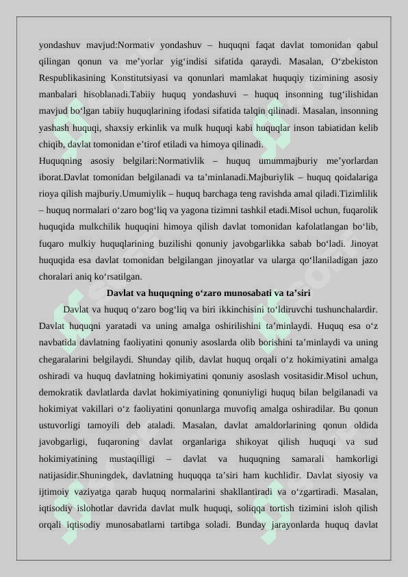 Davlat va huquq nazariyasi fanining predmeti va uning o‘ziga xos xususiyatlari 7