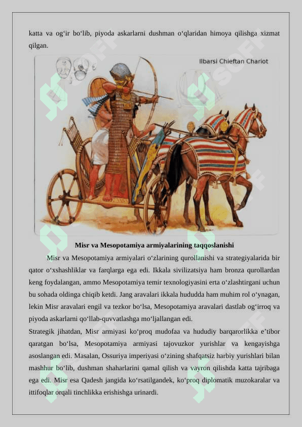Qadimgi Misr va Mesopotamiya armiyasining qurollanishi 5