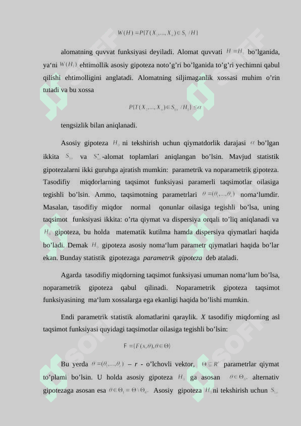 Birinchi va ikkinchi tur xatoliklar. Neyman Pirson teoremasi 8