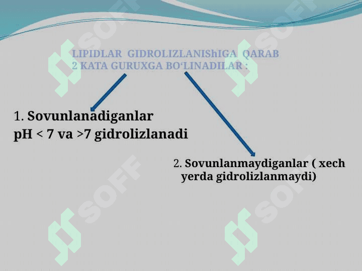 Lipidlarning tuzilishi, funksiyasi va metabolizmi 2