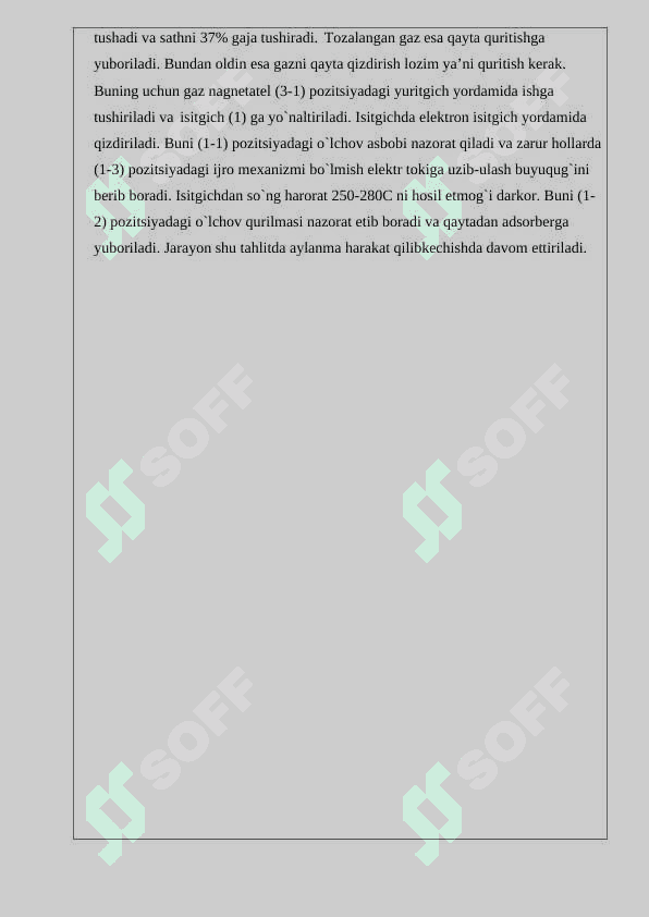 Diplom ish: Tabiiy gazlarni quritish (suvsizlartirish) jarayonini avtomatlashtirilgan boshqaruv tizimi 8
