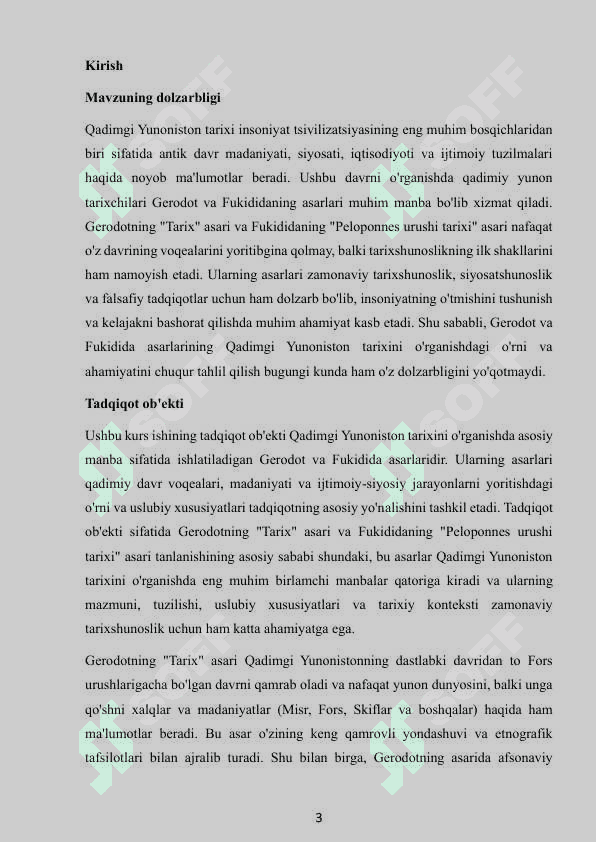 Qadimgi Yunoniston tarixini oʻrganishda Geradod va Fukidid asarlarining ahamiyati 3